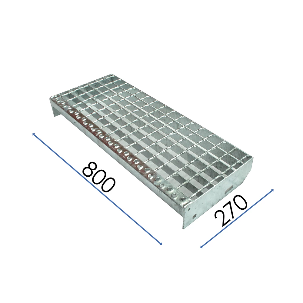 LÉPCSŐELEM / SP 230-34-38-3 / 800x270 mm / S235JR horganyzott acél