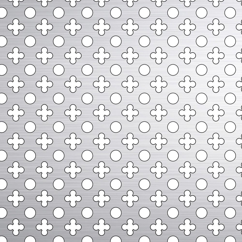 PERFORÁLT LEMEZ / LÓHERE-KÖRÖS 9-16 / 1 mm / 1000x2000 mm / St12.o3 acél