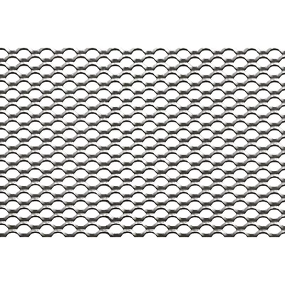 EXPANDÁLT LEMEZ /10x7x1.3x0.8 mm / 1000x2000 mm / horganyzott acél / körszem vh.